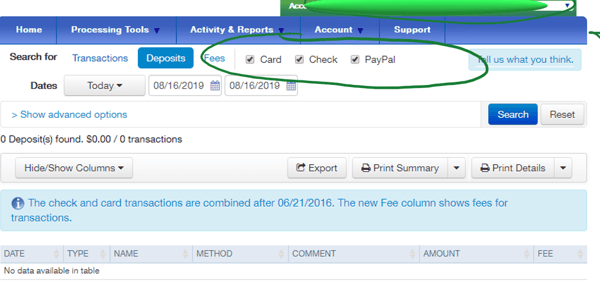 Quickbooks Payments Screenshot