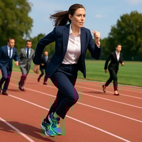 Running in loafers  blog visual