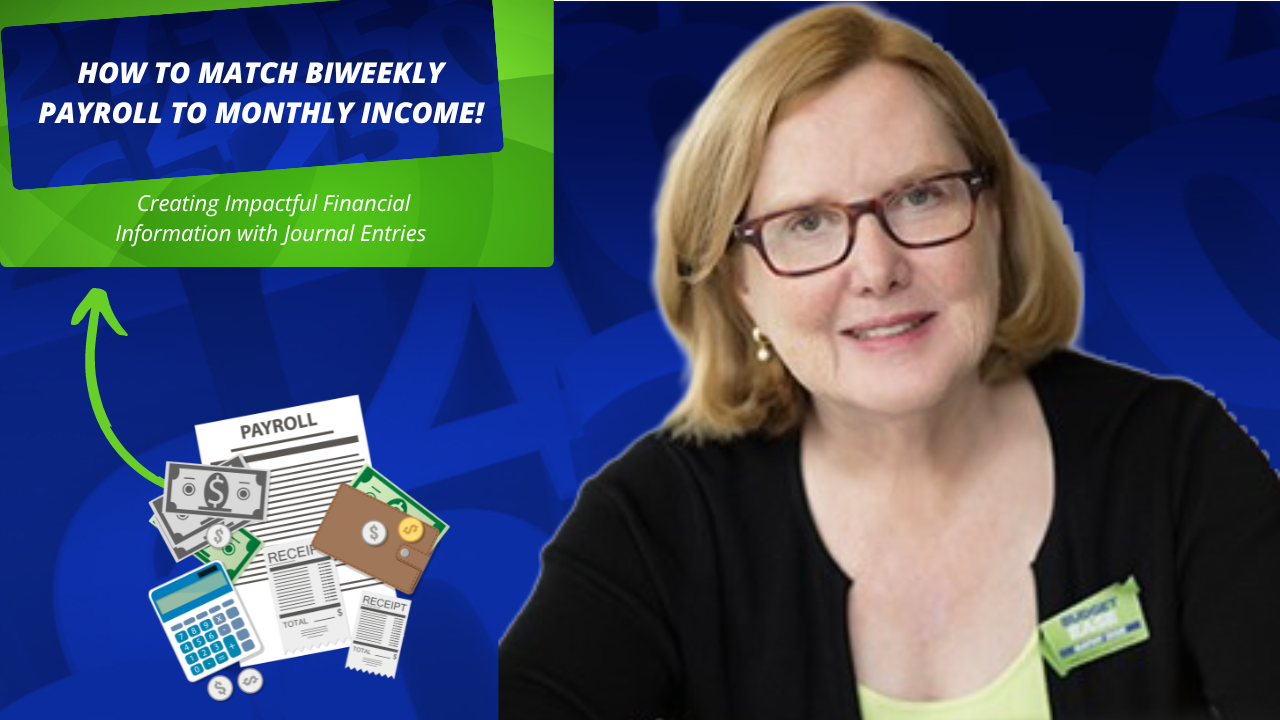 How to match Biweekly Payroll to Monthly Income